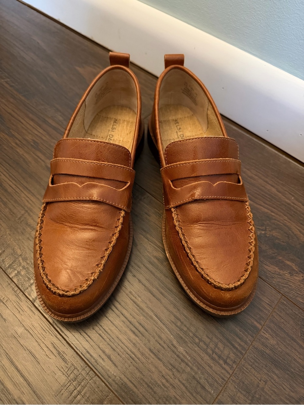 Classic Women’s Brown Leather Penny Loafers